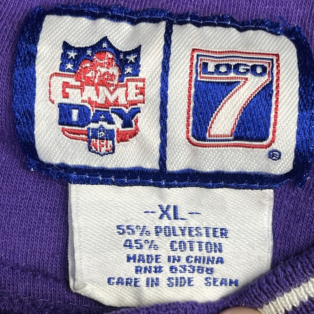 Vintage 90s Minnesota Vikings Logo 7 Crewneck NFL Football Sweater Size XL - Picture 3 of 11